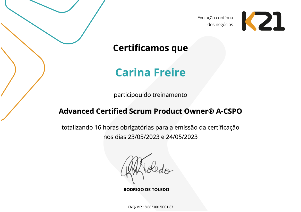 Certificado K21